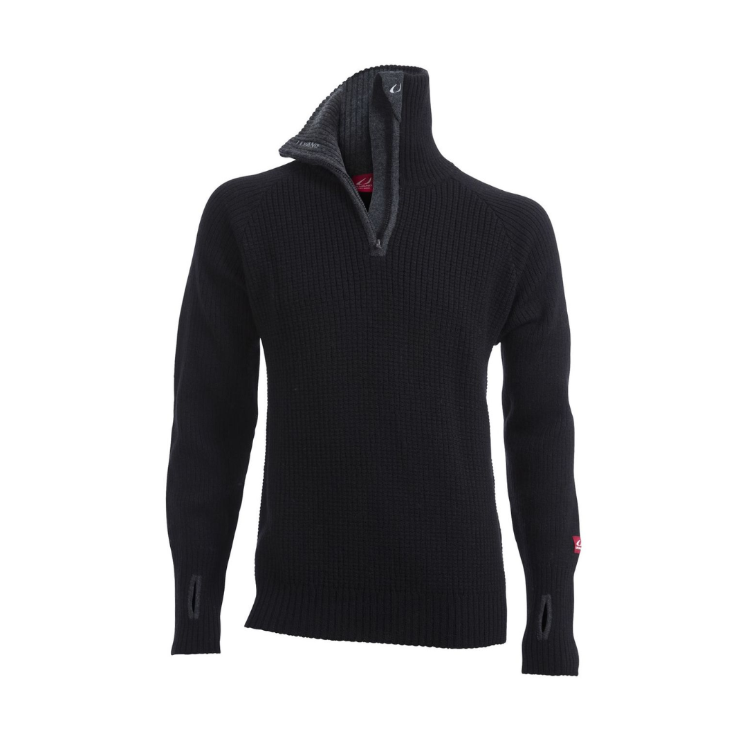 Uld Sweater   Ulvang Rav Zip     Uld   Sort
