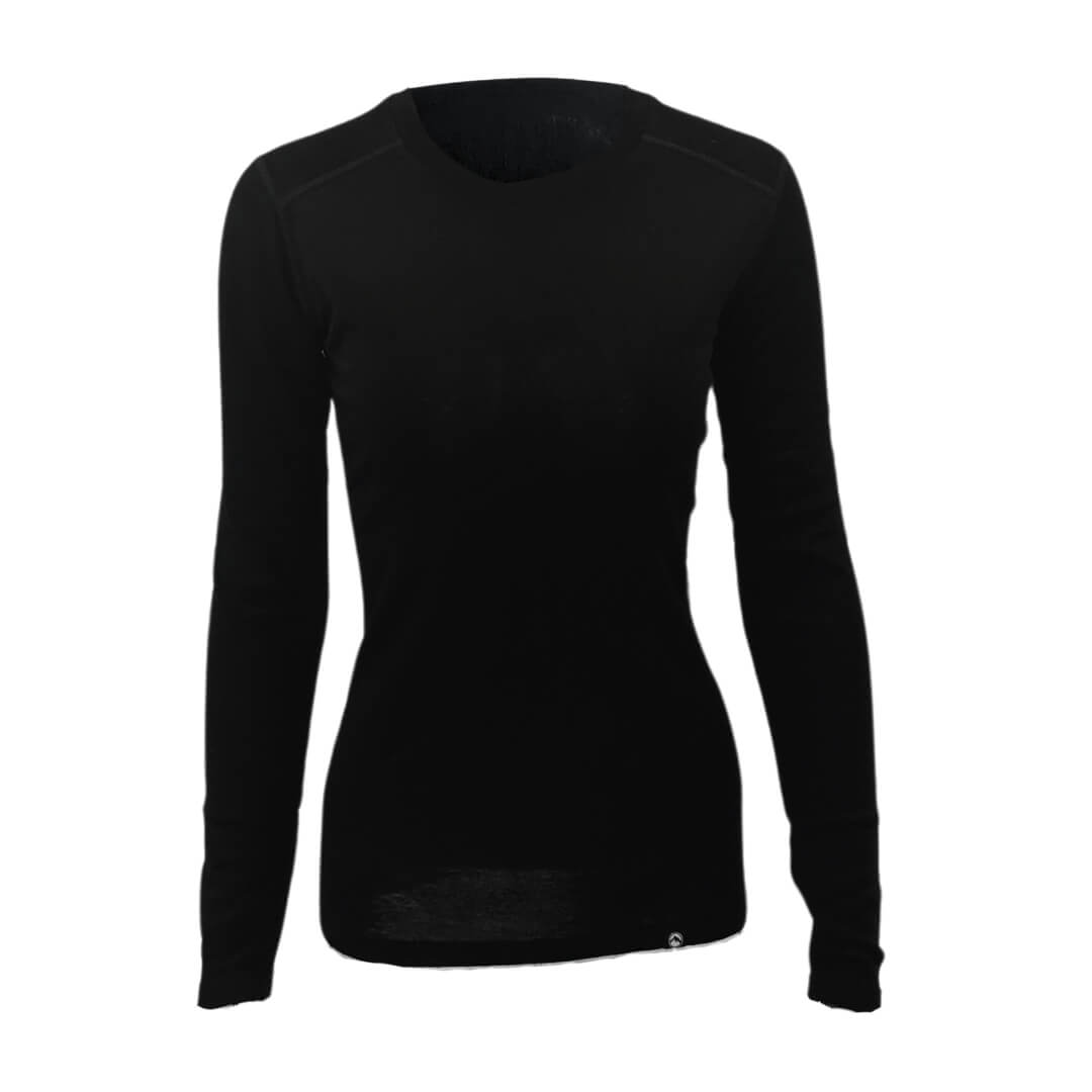 Uldundertrøje Dame     Merino Uld   Treklife   Sort