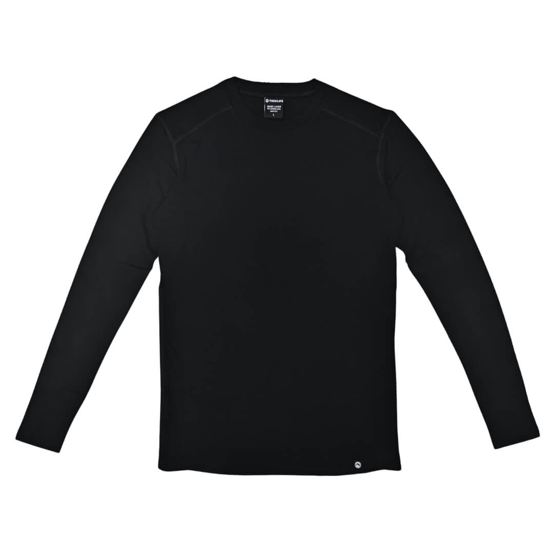 Uldundertrøje Herre     Merino Uld   Treklife   Sort