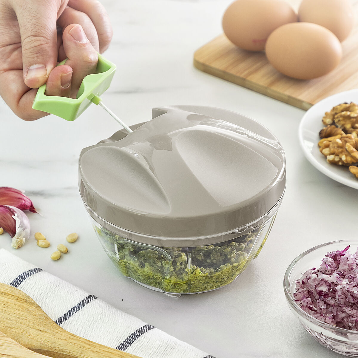 Mini Manuel Hakkemaskine Med Snor Spinop Innovagoods