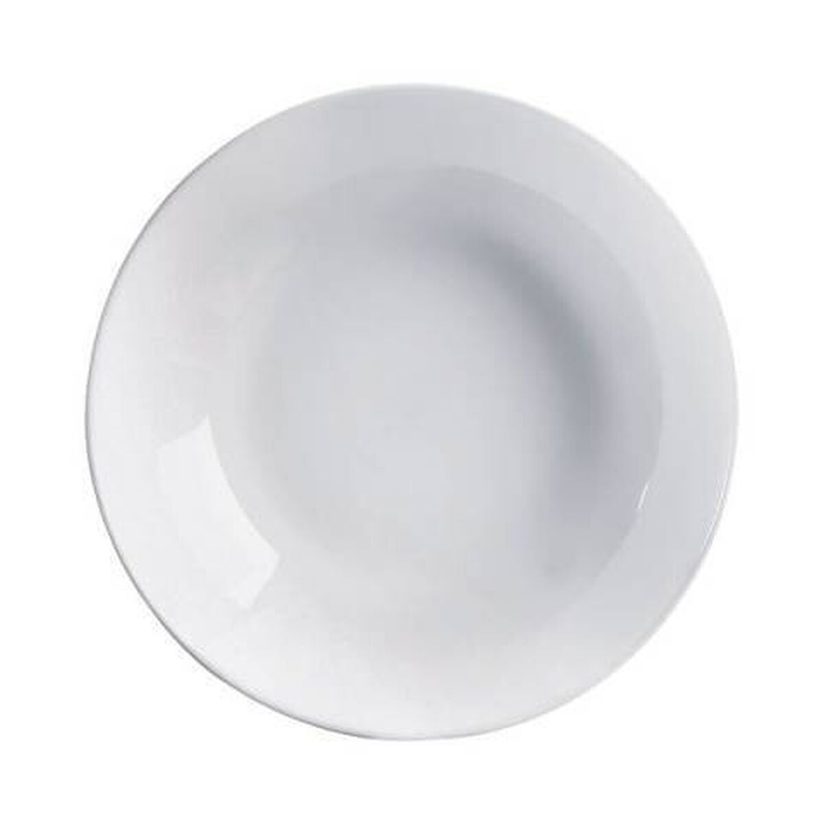 Dyb Tallerken Arcoroc Evolutions Hvid Opalglas Minimalistisk