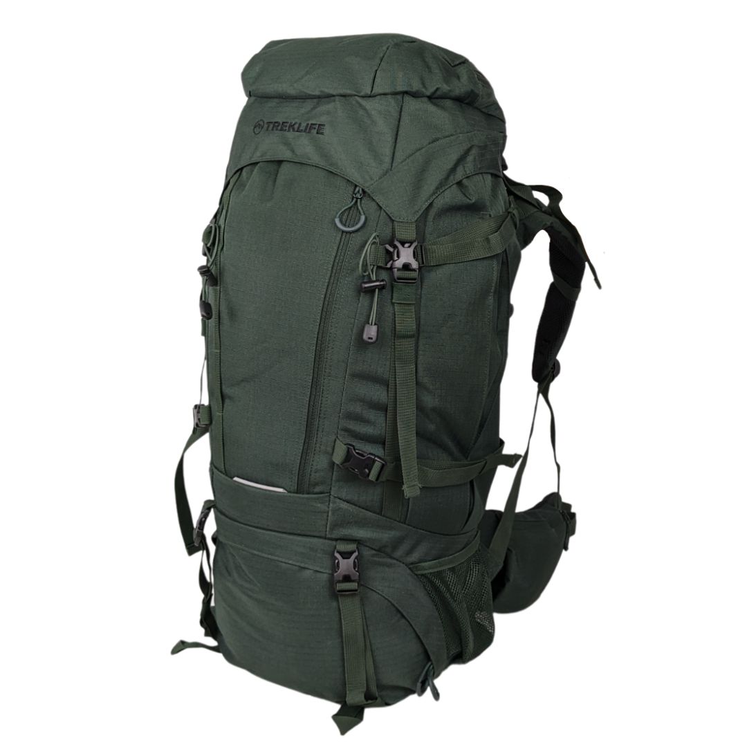 Vandrerygsæk   Treklife Backpacker  L   Grøn