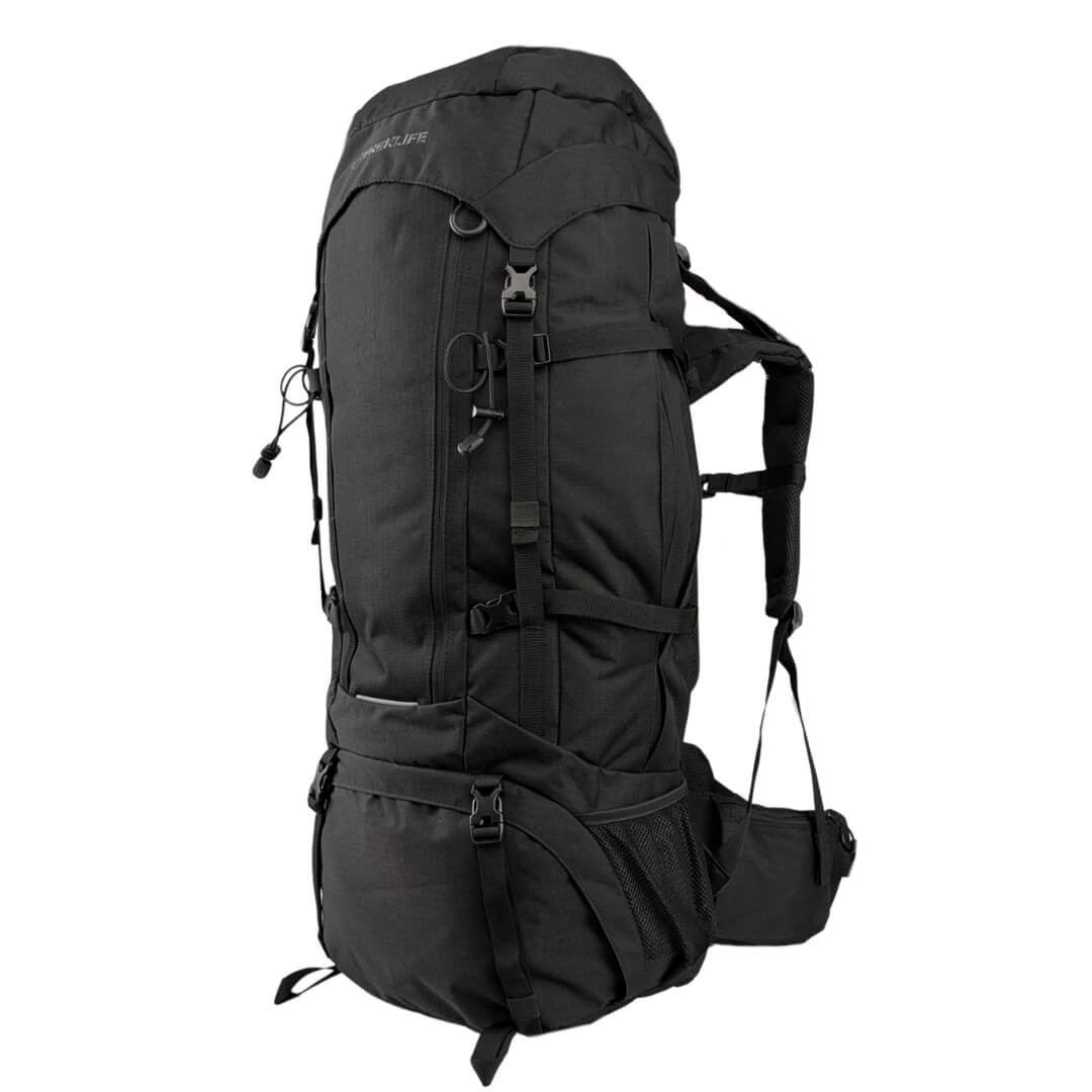 Vandrerygsæk   Treklife Backpacker  L   Sort