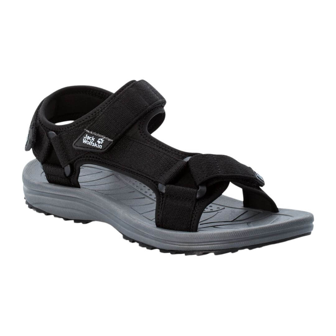 Vandresandaler Herre   Jack Wolfskin Wave Breaker   Sort
