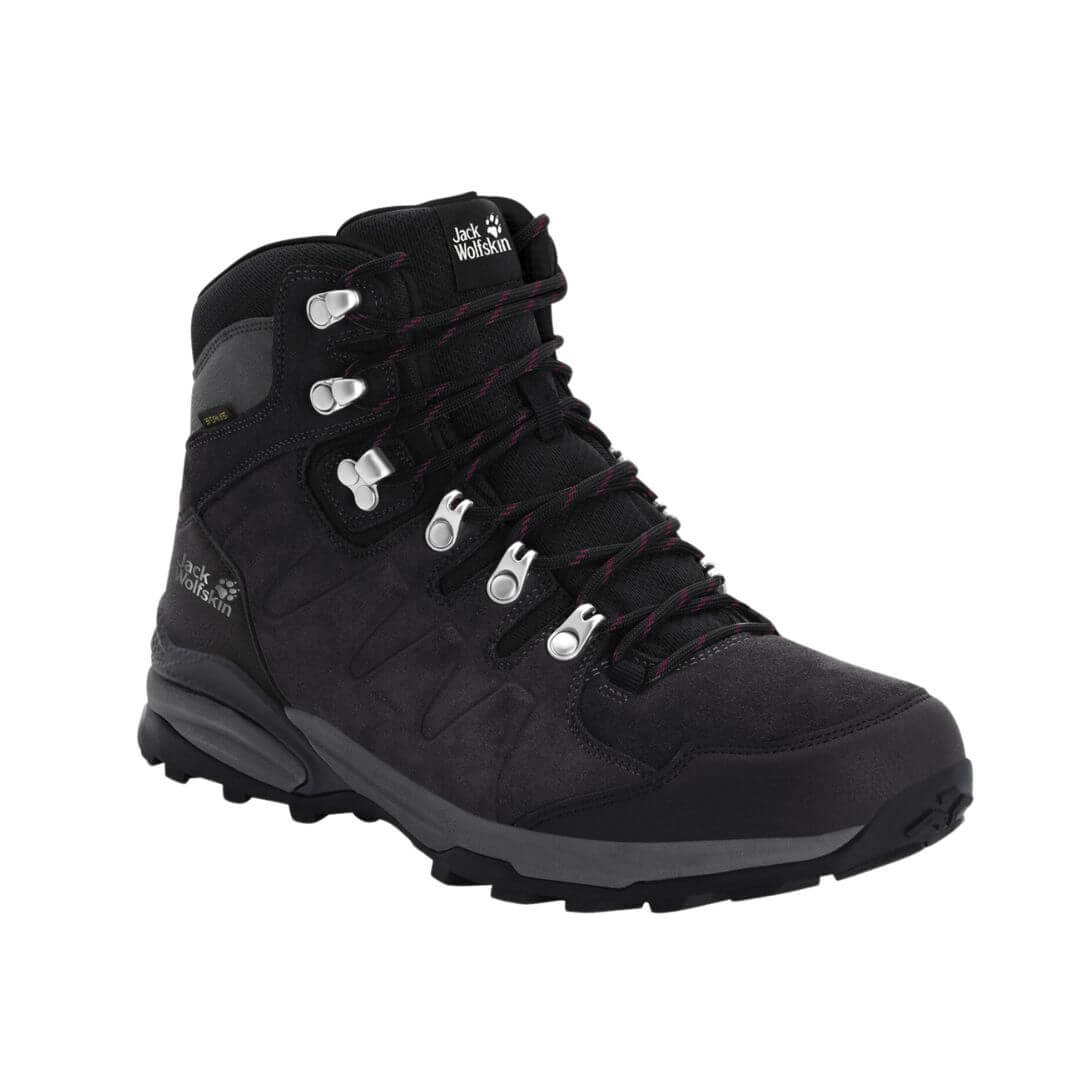 Vandresko Dame   Jack Wolfskin Refugio Texapore Mid W   Mørkegrå