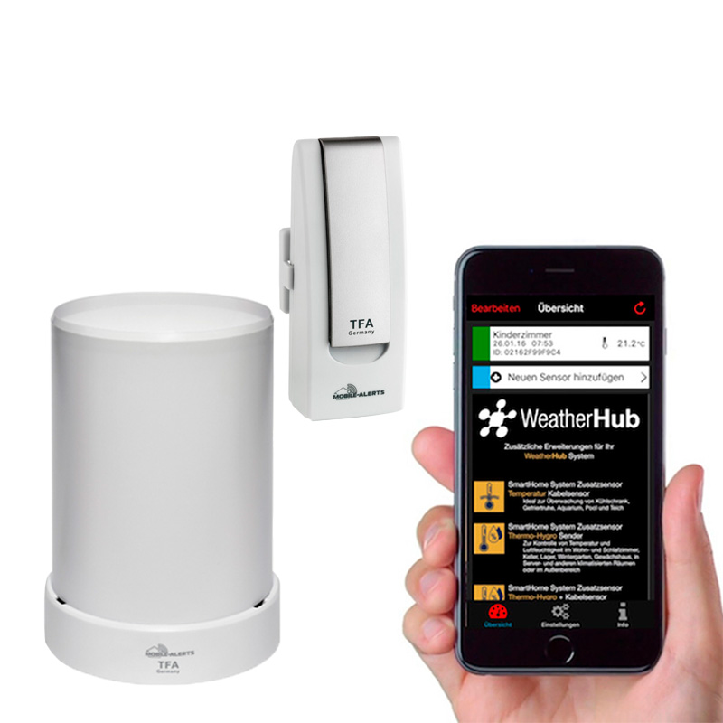 Weatherhub Wifi Vejrstation Startsæt med Regnmåler