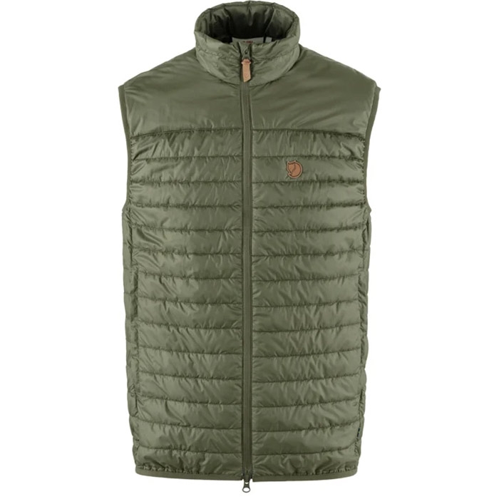 Fjällräven Abisko Padded Vest til Mænd – Laurel Grøn Tilbud!