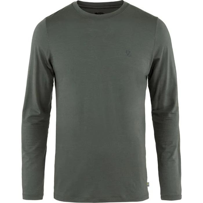 Fjällräven Abisko Uld Langærmet T-Shirt til Mænd - Tilbud!