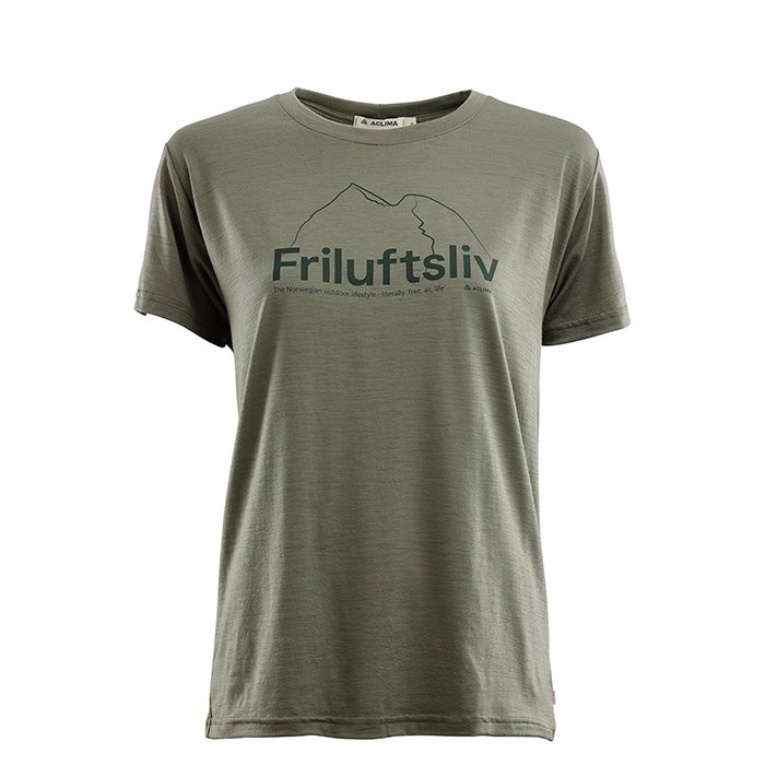 Aclima Classic Tee Friluftsliv Kvinde – Ranger Grøn T-Shirt