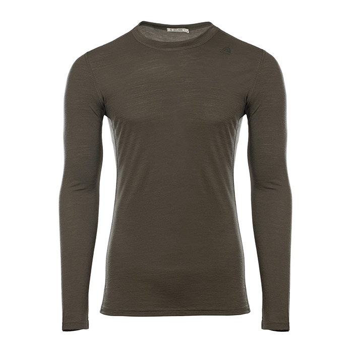 Aclima Lightwool Undershirt Long Sleeve Man  Tarmac Xl   Aclima