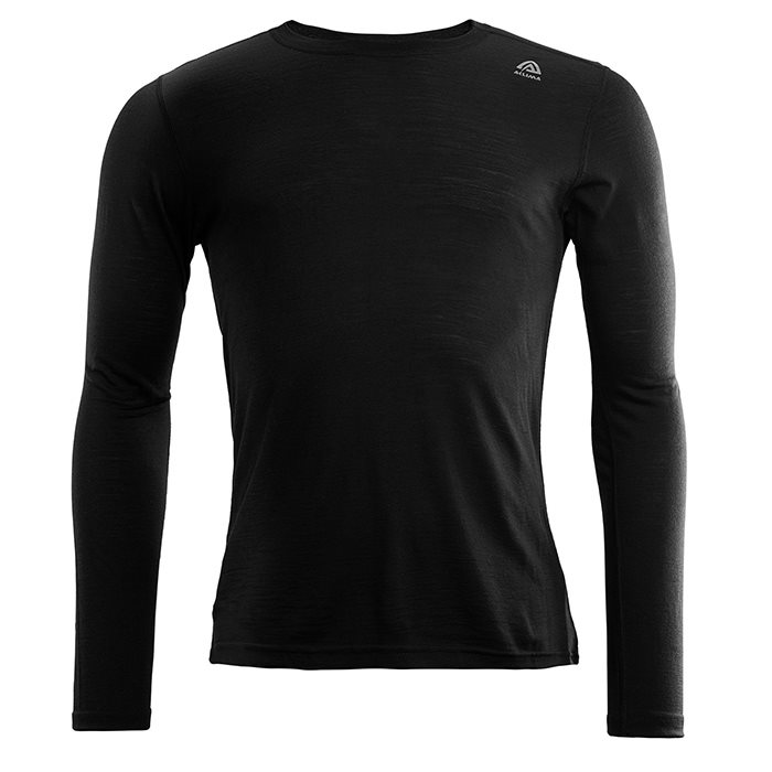 Aclima Lightwool Langærmet T-shirt til Mænd - Jet Sort