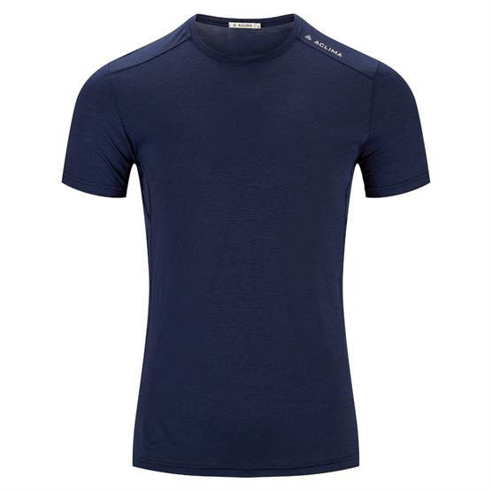 Aclima Lightwool Trail Tee Mens  Navy Blazer