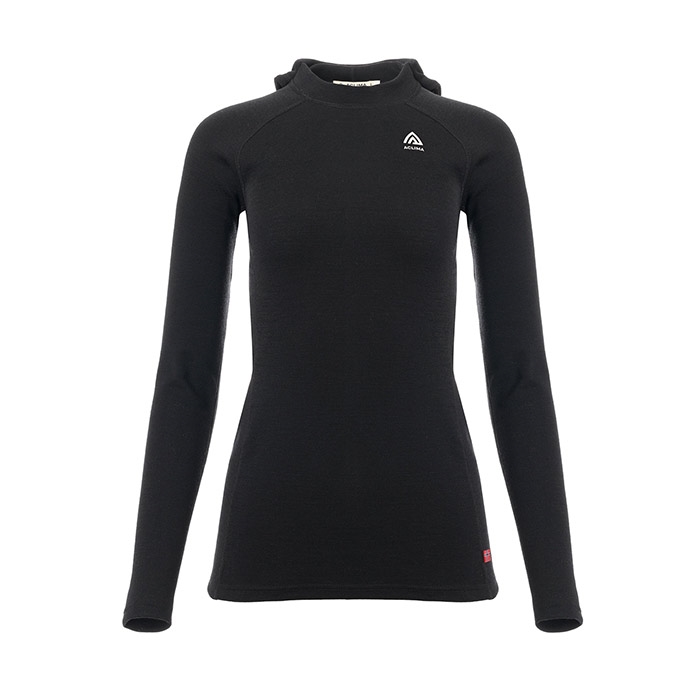 Aclima Warmwool Hoodsweater til kvinder - Sort Undertøj