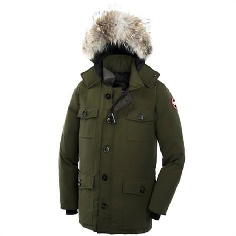 Canada Goose Banff Parka til mænd - Militærgrøn tilbud!