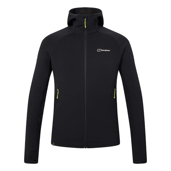 Berghaus Kinetic Powerstretch Hoody til mænd - Black fredagstilbud