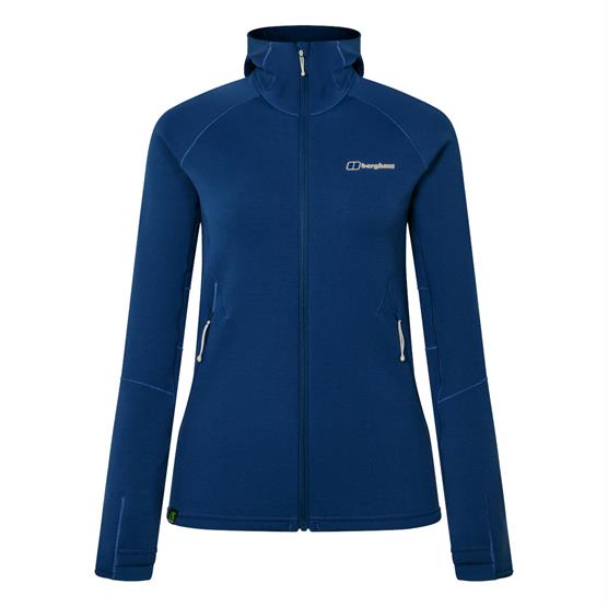 Berghaus Kinetic Powerstretch Hoody til kvinder - Mørkeblå