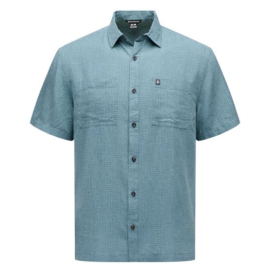Black Diamond Mens Scenic Route Ss Shirt  Glacier