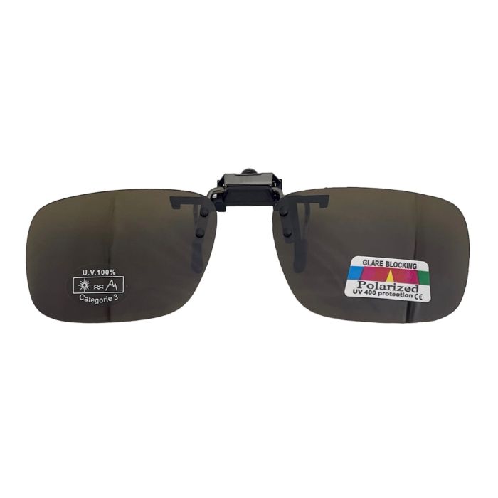 Hurricane Clip On Solbrille Square Brun