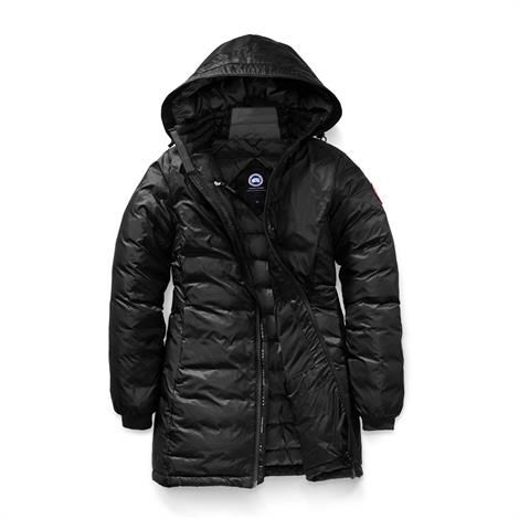 Canada Goose Ladies Camp Hooded Jacket  Black   Black
