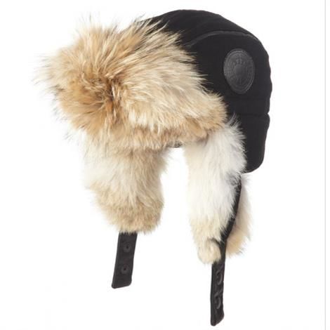 Canada Goose Loro Piana Aviator Hat - Black Heather
