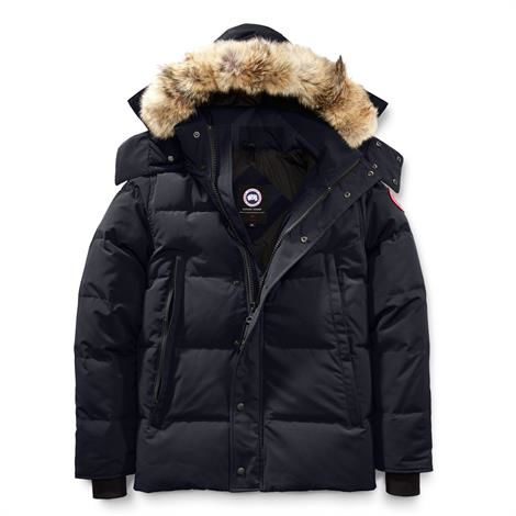 Canada Goose Wyndham Parka til mænd - Navy Vinterjakke