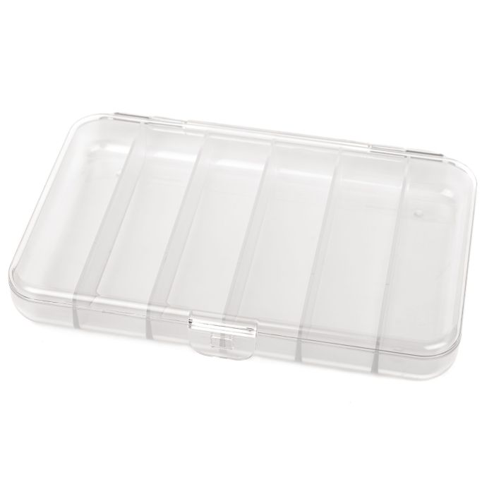 Fly Dressing Classic Flueboks med 6 Rum - Klar Plast