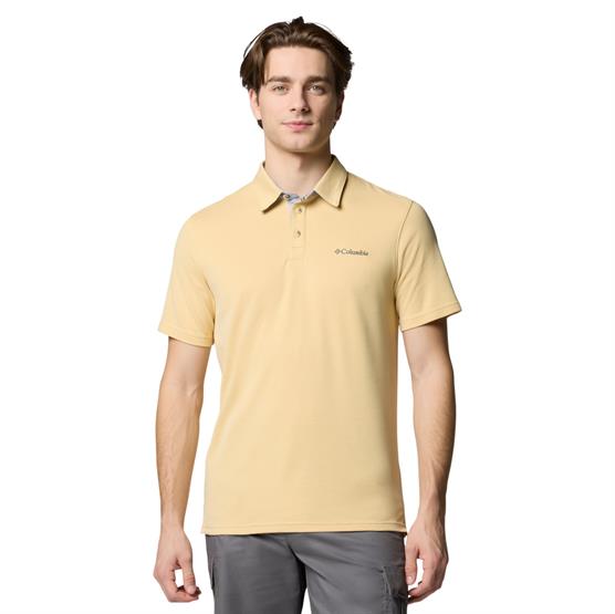 Columbia Nelson Point Polo Mens  Sand Dune