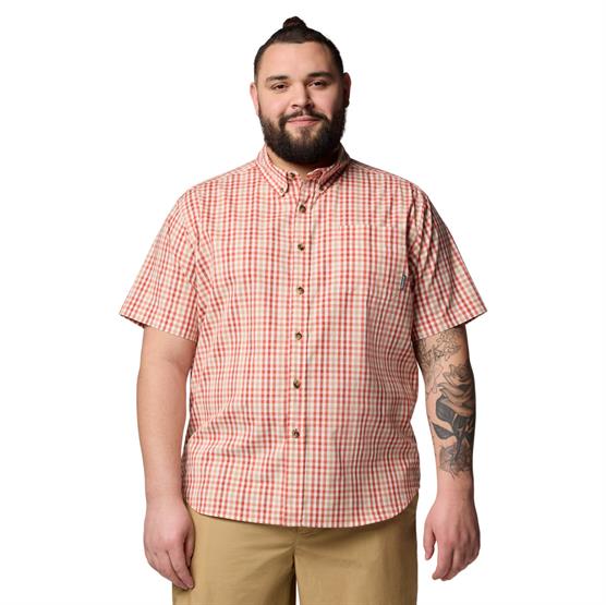 Columbia Mens Rapid Rivers Ii S S Shirt  Tuscan Multi Gingham