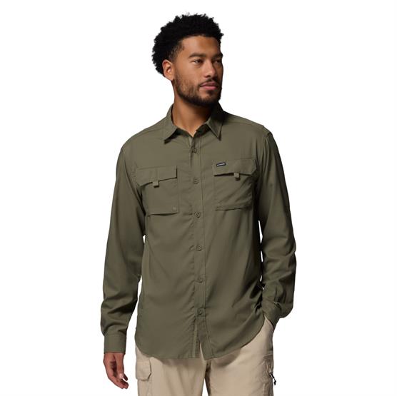 Columbia Silver Ridge Utility Ii Ls Shirt Mens  Stone Green