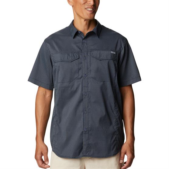 Columbia Silver Ridge Lite Plaid S S Mens  Collegial Navy