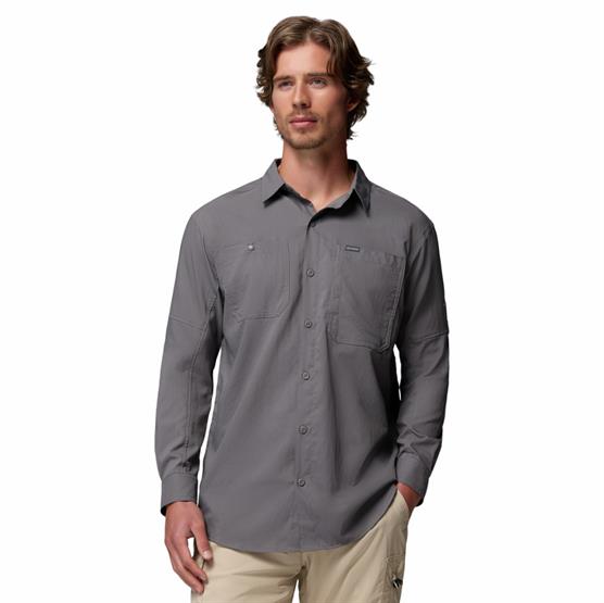 Columbia Silver Ridge Utility Ii Ls Shirt Mens  City Grey