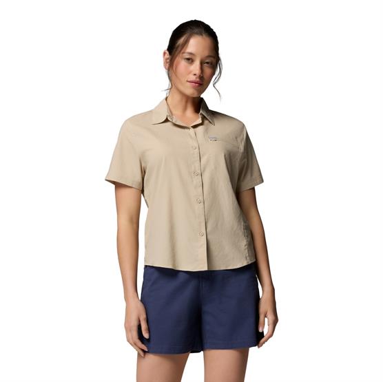Columbia Silver Ridge Utility Ii Ss Shirt Womens  Ancient Fossil