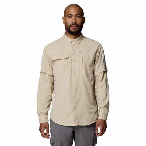 Columbia Skien Valley Long Sleeve Shirt Mens  Ancient Fossil