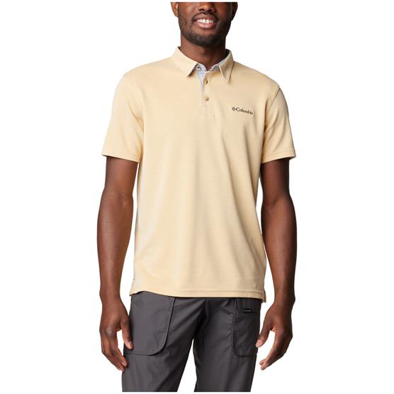 Columbia Nelson Point Polo Mens  Light Camel