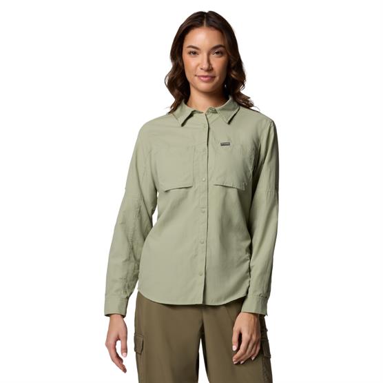 Columbia Womens Skien Valley Long Sleeve Shirt  Safari