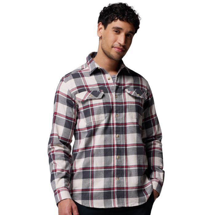 Columbia Flare Gun Stretch Flannel Skjorte i Mørk Sten