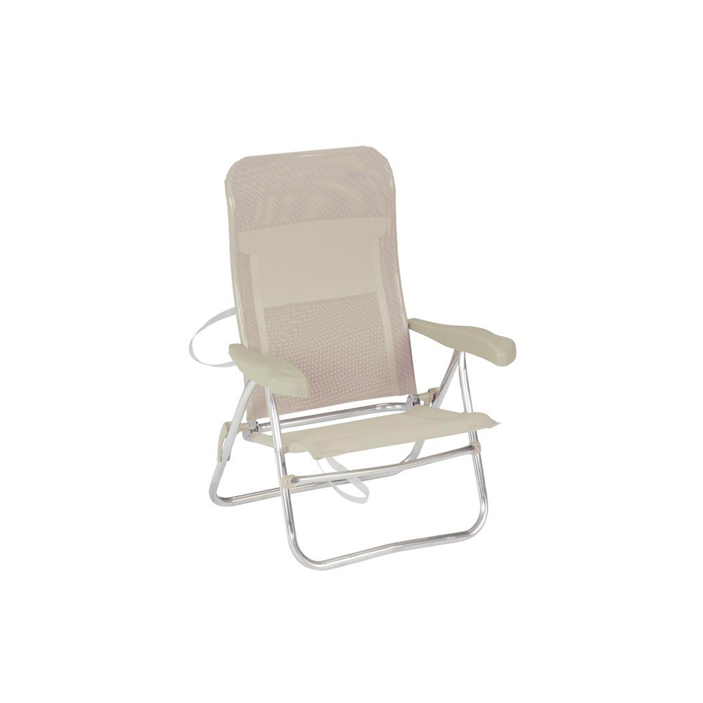 Crespo Al M Strandstol - Beige, 7 positioner til stranden