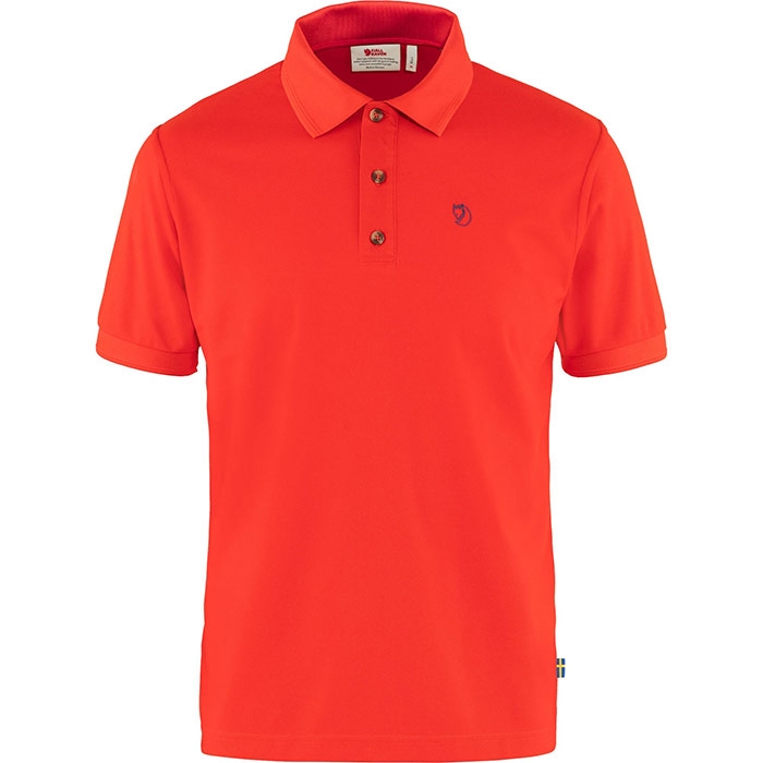 Fjällräven Crowley Pique Polo – Rød Udsalg!