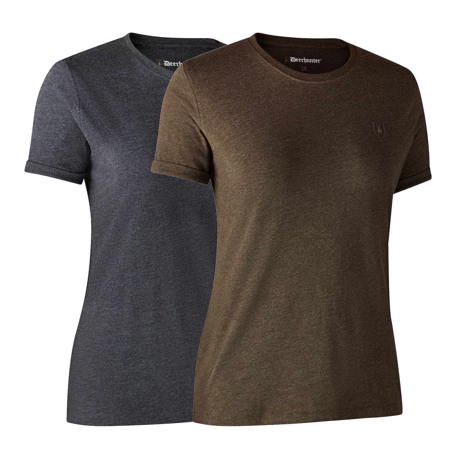Kvindernes Basis 2-Pak T-Shirt - Fantastisk Tilbud!