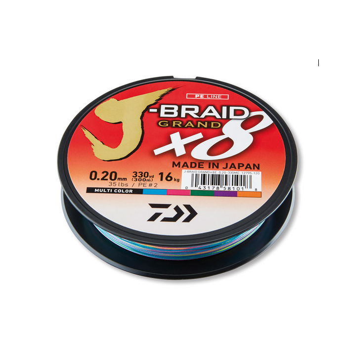 Daiwa J Braid Grand Multicolor  M
