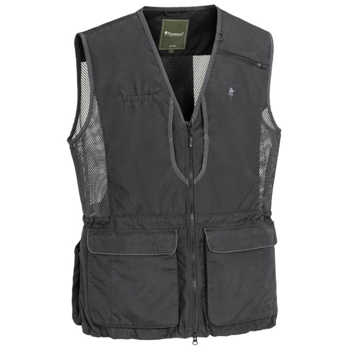 Pinebrun Hundeejer Vest – Sort med Antracit Detaljer