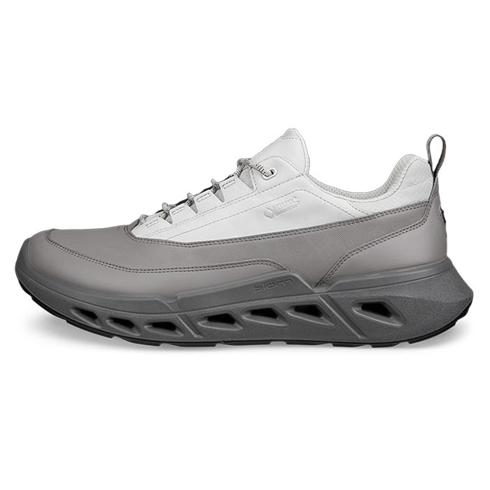 Ecco Biom   Low Gtx Leather Herre   Mænd  Concrete    Hverdagssko