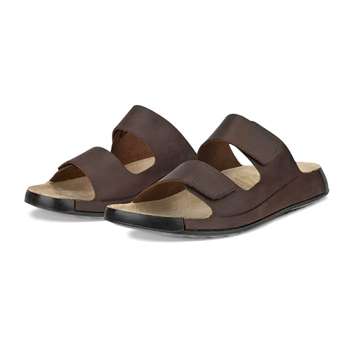 Ecco Cozmo Slide Sandaler til Mænd – Brun Komfort og Stil