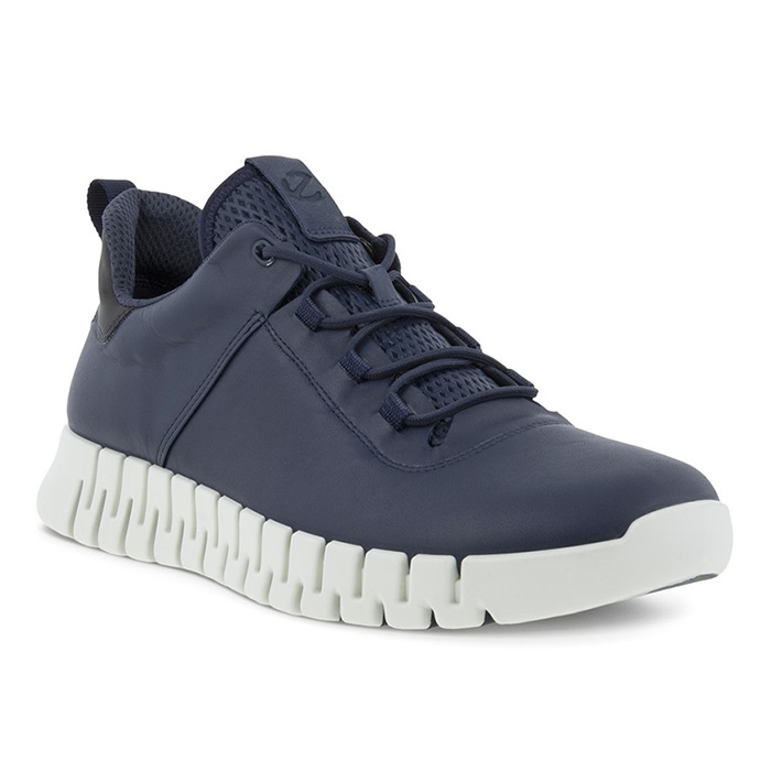 Ecco Gruuv Herre Marine Sneakers – Komfort til Hverdagen