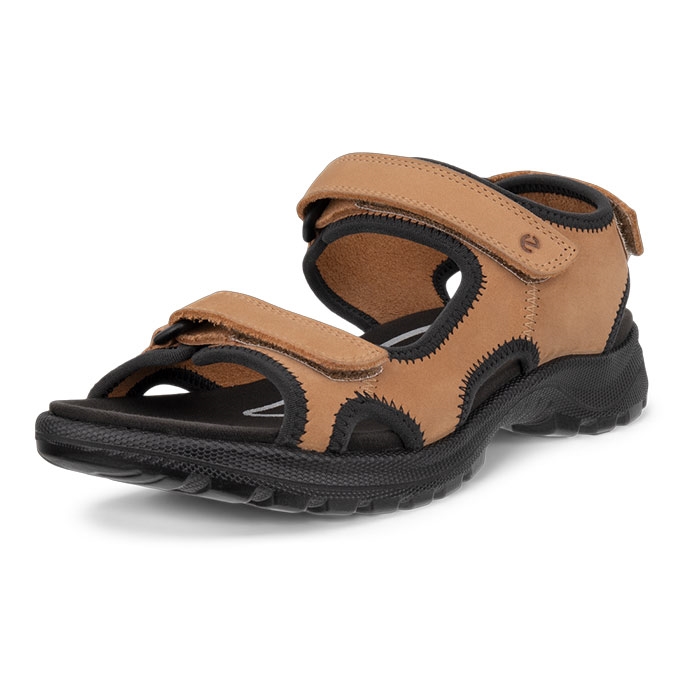 Ecco Hike Beigeal Sandaler med 3 Remme til Dame - Tilbud!