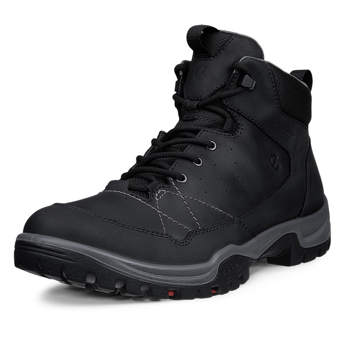 Ecco Receptor Trekk Leather Wp Herre   Mænd  Black    Vandrestøvler