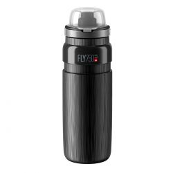 Elite Bottle Fly Mtb Tex Black  Grey Logo  Ml   Drikkeflaske