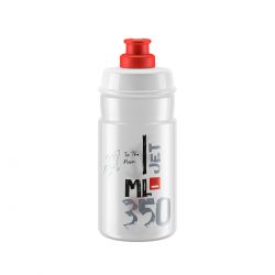 Elite Drikkeflaske Jet Clear med Rød Logo - 350ml