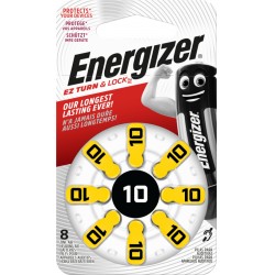 Energizer Høreapparat Batteri 8 Pakke - Hurtig Levering