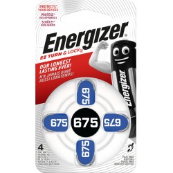 Energizer Høreapparat Batteri 675 - 4 Pakke til gode priser!